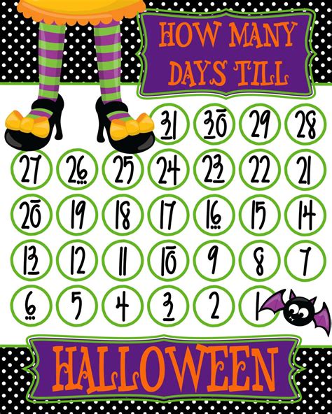 Halloween Countdown Printable